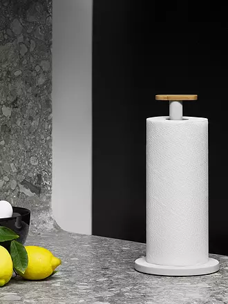 ALESSI | Portarotolo Mattina 33cm Rosso/Bambù | hellgrau